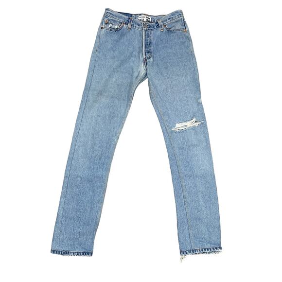 Re/Done Levi's High Rise Slim Straight Leg Jeans Women's 24 - Picture 1 of 13